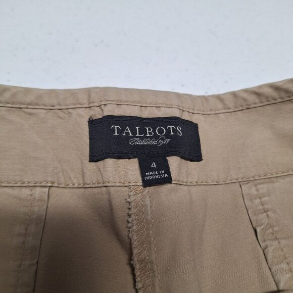 Talbots Khaki Shorts Women Size 4 Pockets Lightweight Casual Camp - Picture 3 of 9